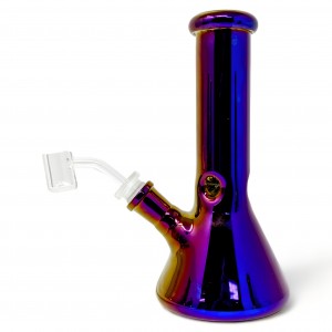 8" Electroplated Polished Precision Beaker Water Pipe - [WPL1864]
