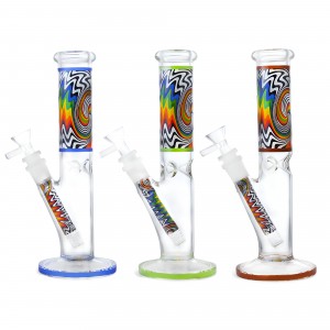 Wig Wag Color Decal Design 10" 18mm Downstem & 14mm Bowl Bong