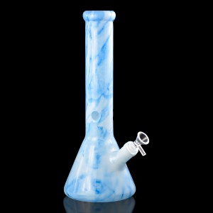 13.5" Vibrant Marble Beaker Bong