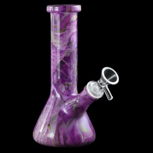 7.5" Vibrant Marble Beaker Bong