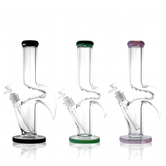 13.5" 9mm Single Kink Zong Water Pipe