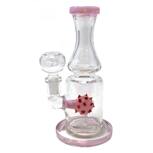 7" Slyme Art Perc Rim Art Water Pipe [ZD187]