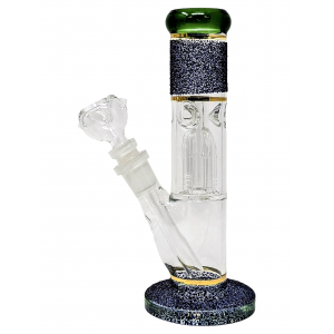 8.5" Assorted Colors Crincle Tree Water Pipe - [ZD196]