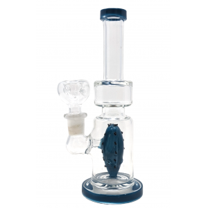 7" Rim Accent Cactus Perc Water Pipe Rig - [ZD248]