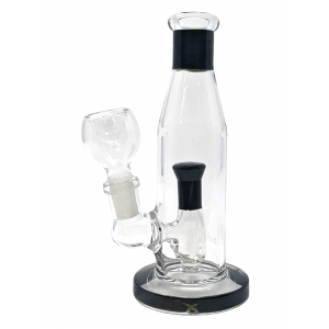 6" Built-In Perc Bottle Shape Water Pipe Rig - [ZD257]