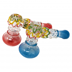 6" Frit & Rasta Line Art Hammer Bubbler - (Pack of 2) [ZD266]