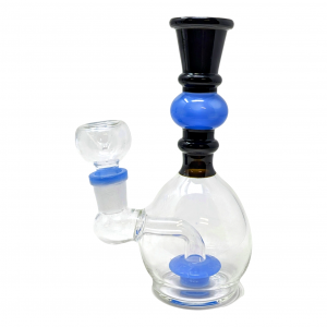 6" Dual Color Showerhead Perc Water Pipe [ZD271]