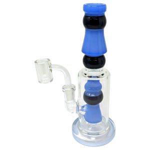 8" Glass Tube W/ Perc Water Pipe - [ZD279]