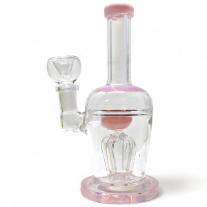 7" Slime Color Pear Shape Octo Perc Water Pipe - [ZD287]