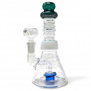 7.5" Rim Ensemble Shower Head Perc Beaker Water Pipe [ZD293]