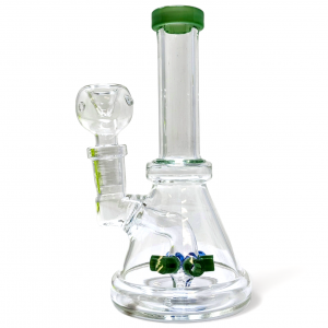 5.5" Elegant Crystal Sprinkler Perc Beaker Water Pipe [ZD297]