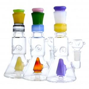 7.5" Summit Style Top of the Tree Perc Beaker Water Pipe - [ZD311]