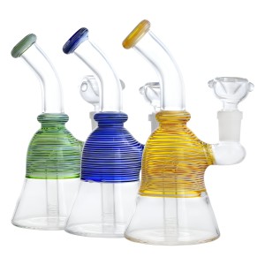 Assorted Color Bell Flow 6.5" Beaker Bong