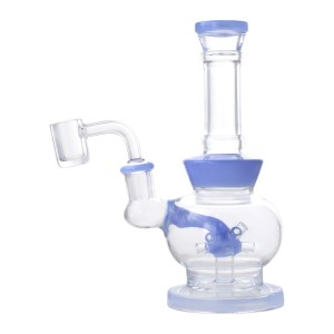 7" Assorted Color Sprinkler Perc Bong