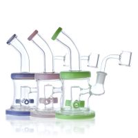 6" Slime Color Sprinkler Perc Water Pipe - Assorted 