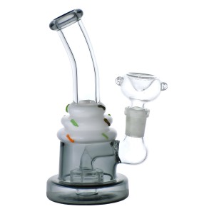 6" Cup Cake Showerhead Perc Water Pipe - Assorted