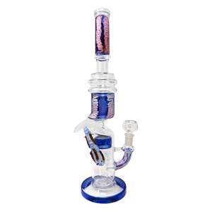 14" Sprinkler Perc Multi Chamber Straight Zong Water Pipe Rig - [ZN4]