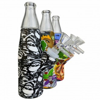 Assorted Silicone Body Soda Bottle Water Pipe - [SWP478-D] 