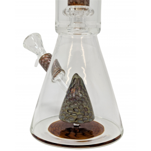 12.5" Assorted Honeycomb Multi Perc Beaker Water Pipe - [D1503]