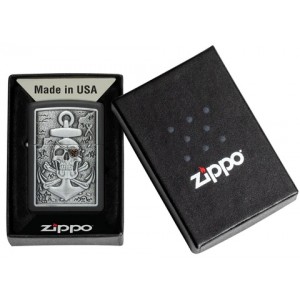 Zippo - Skull Anchor Emblem Design [48122] (MSRP $44.95)
