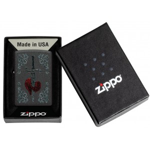 Zippo - Heart Dagger Tattoo Design [48617]