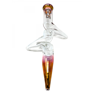 13" ZONG! Gold Fumed Edges with Clear Middle Steamroller - [ZR38-U]
