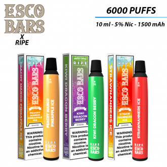 Esco Bars Mesh 5% Nicotine 6ml/2500 Puffs Disposable - (Display of 10)