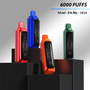 Cold Steel 6000PF 50ml 5%NIC Disposable Vape w/ Mesh Coil MT6000 - 10ct Display