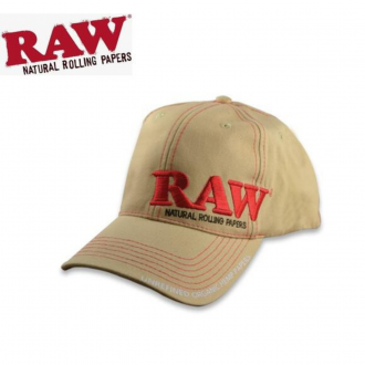 RAW POKER HAT TAN CURVED BILL ADJUSTABLE STRUCTURED HAT [RHATTAN] 